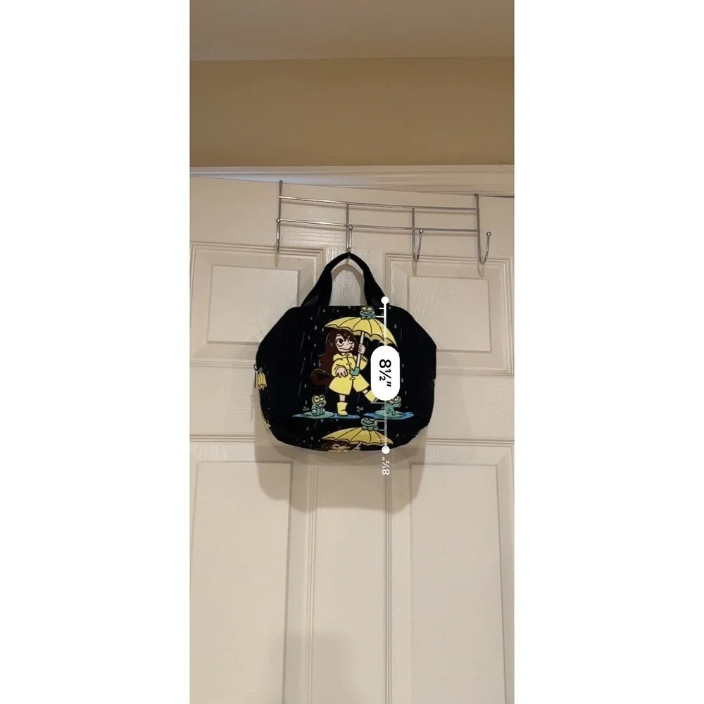 My Hero Academia Tsuyu Asui Froppy Insulated Lunch Bag Anime Tote Black